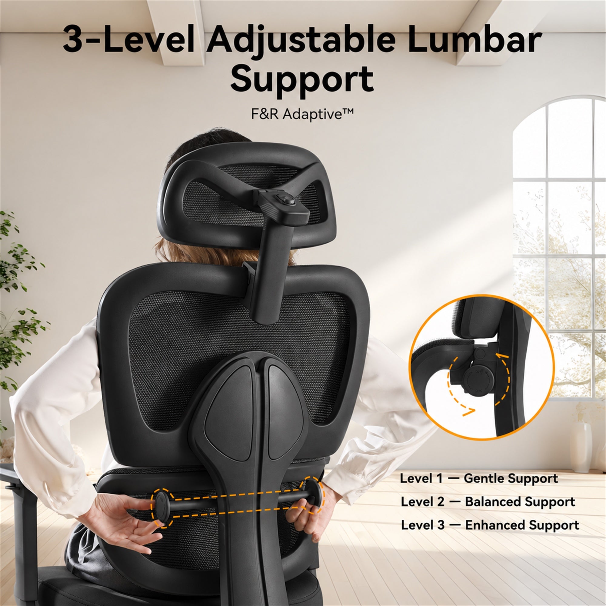 Silla de oficina ergonómica MUSSO E600 SE Relaxure