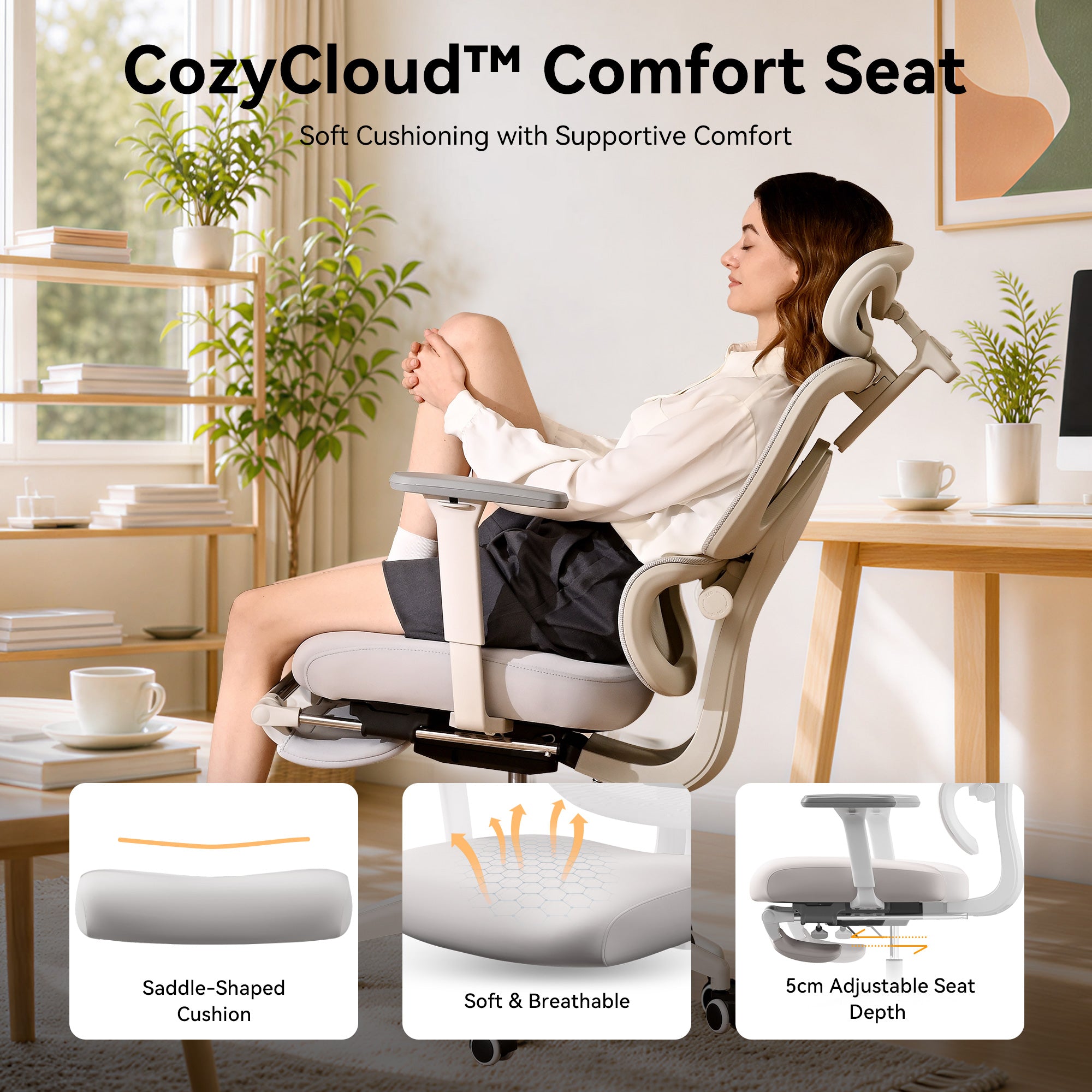 Silla de oficina ergonómica MUSSO E600 SE Relaxure