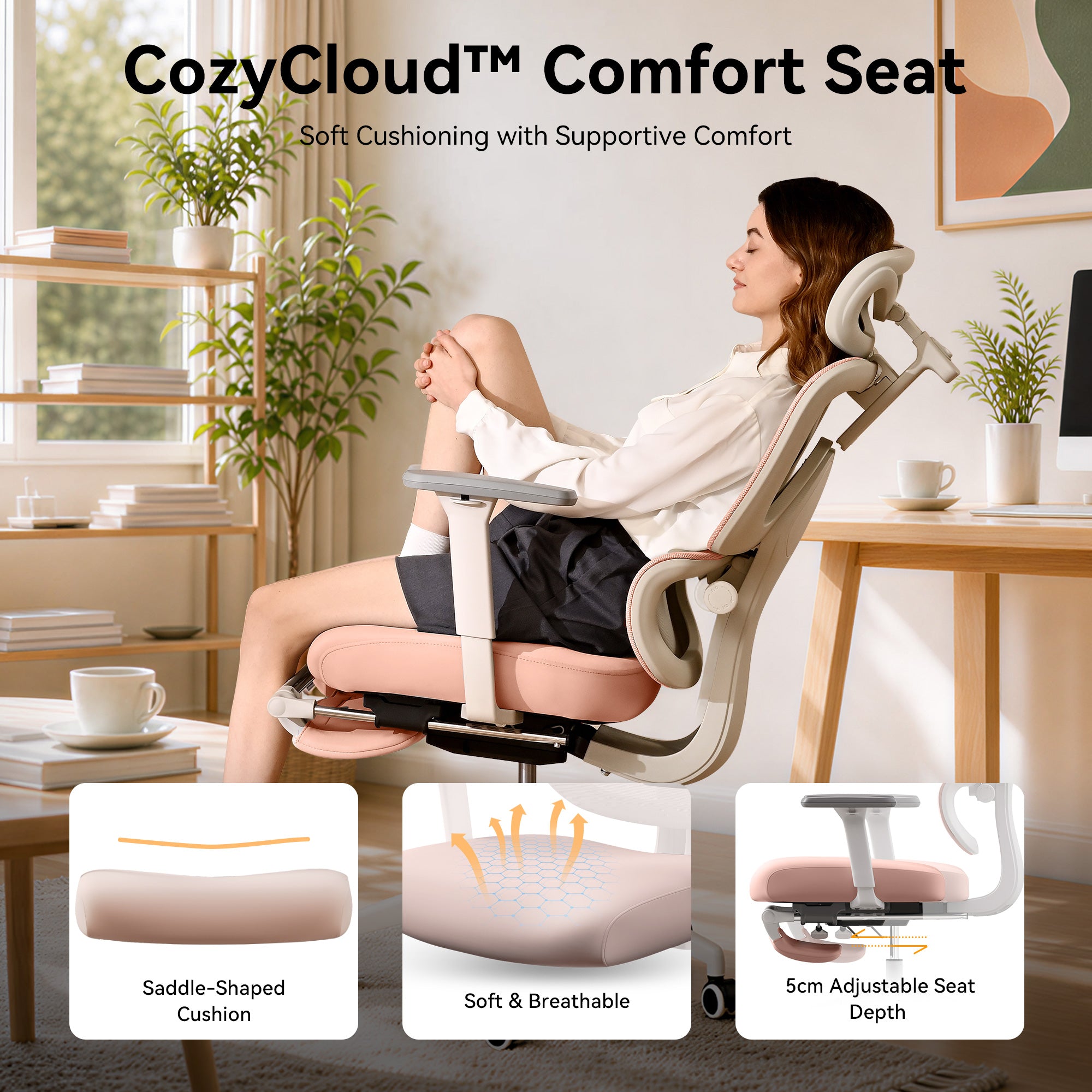 Silla de oficina ergonómica MUSSO E600 SE Relaxure