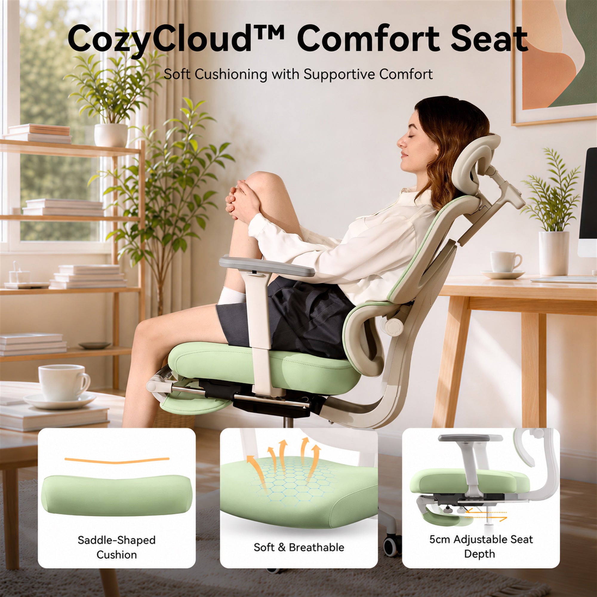 Silla de oficina ergonómica MUSSO E600 SE Relaxure