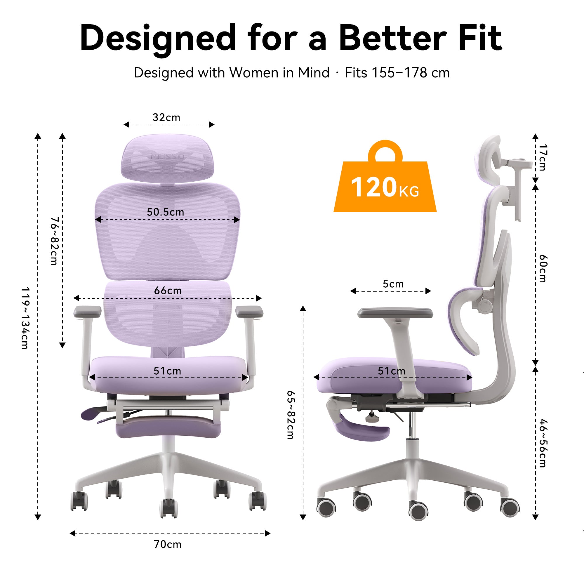 MUSSO E600 SE Relaxure Chaise de bureau ergonomique