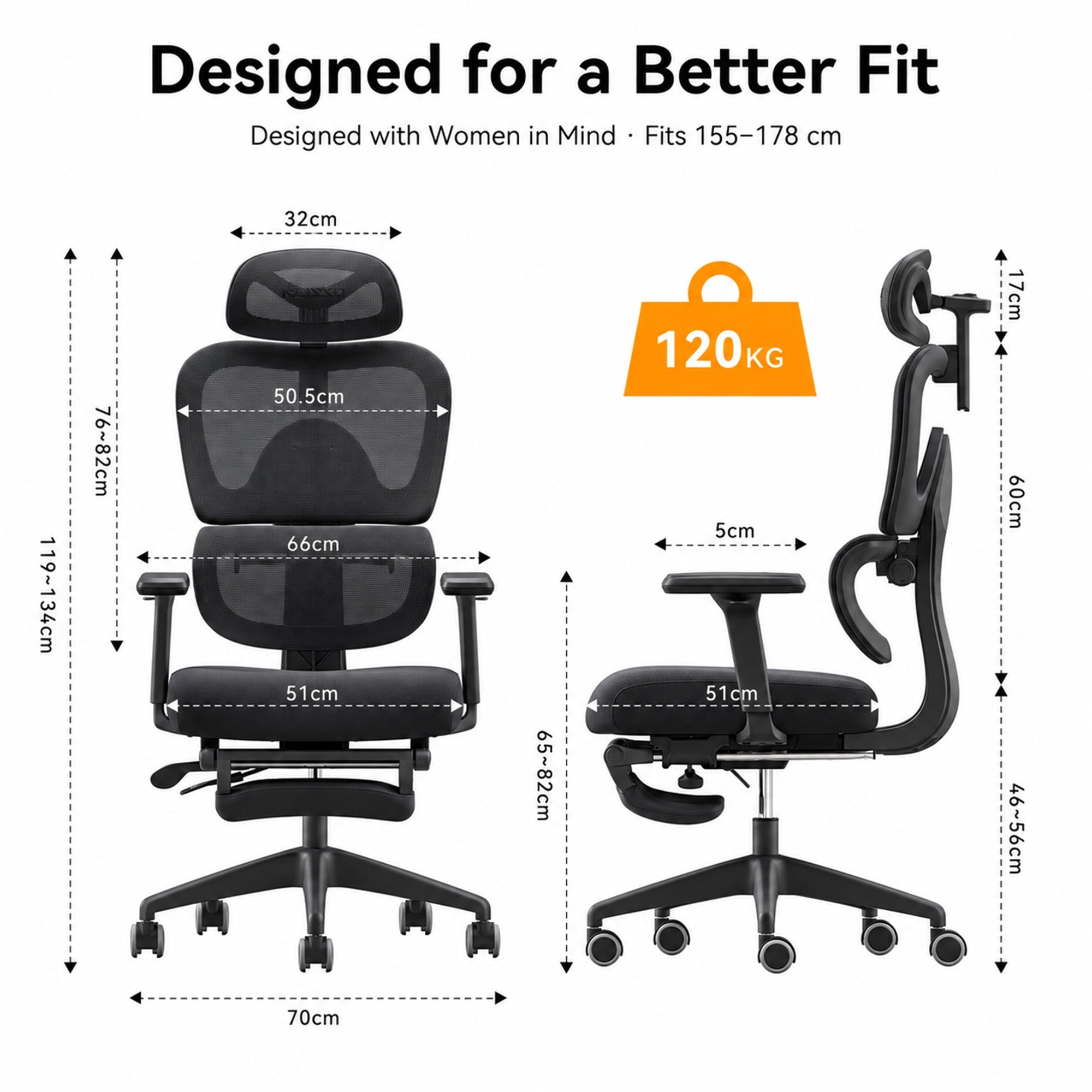 Silla de oficina ergonómica MUSSO E600 SE Relaxure