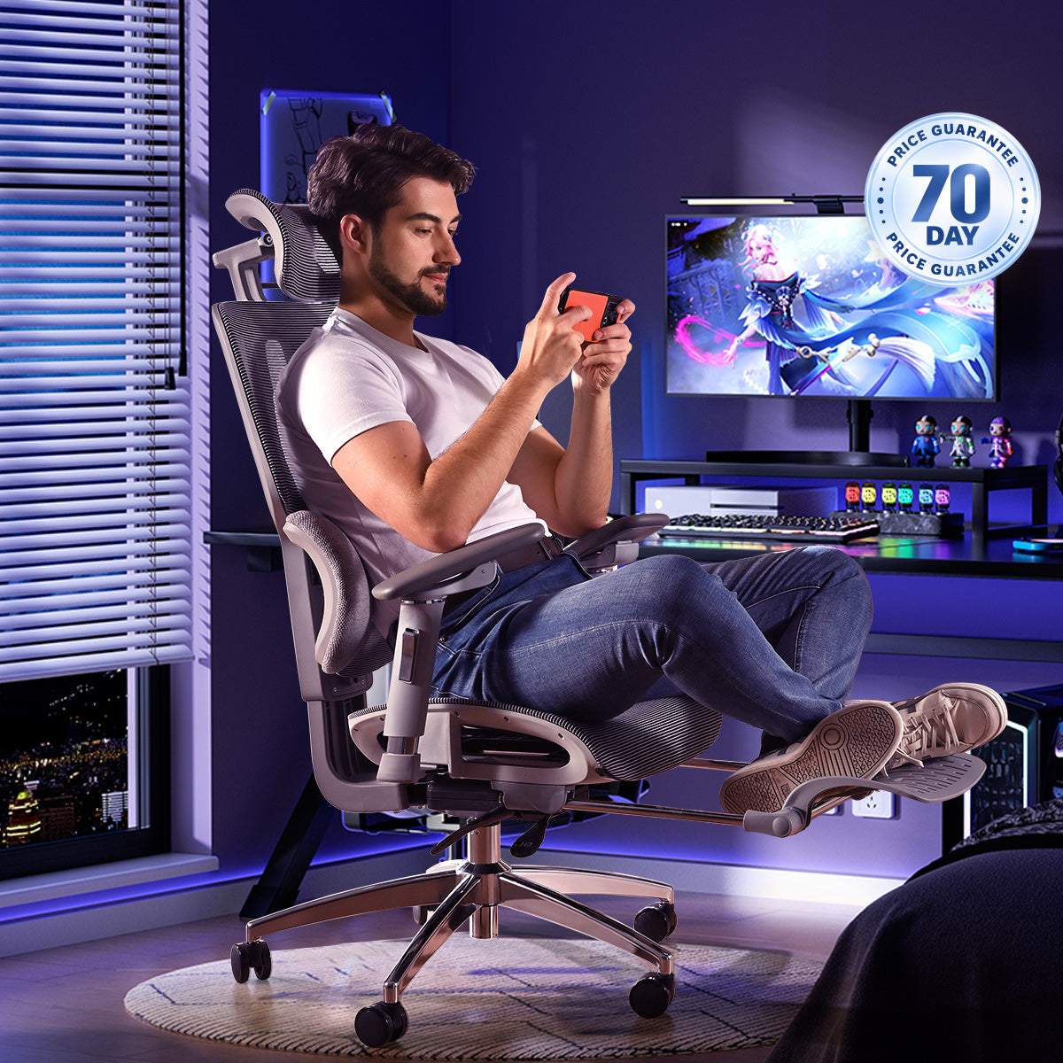 Silla de oficina ergonómica MUSSO H80 Pro FlexiPosture