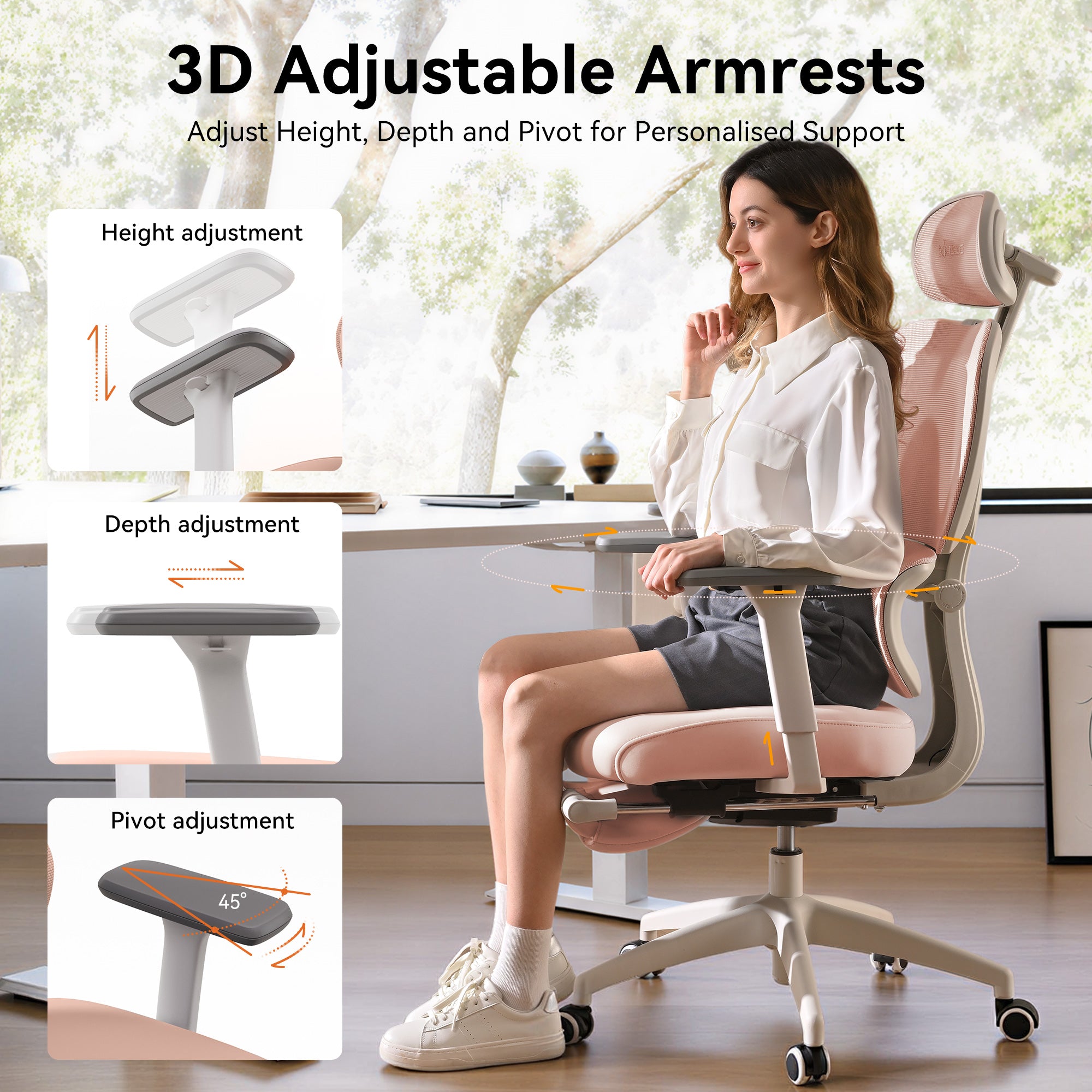MUSSO E600 SE Relaxure Ergonomische Bureaustoel