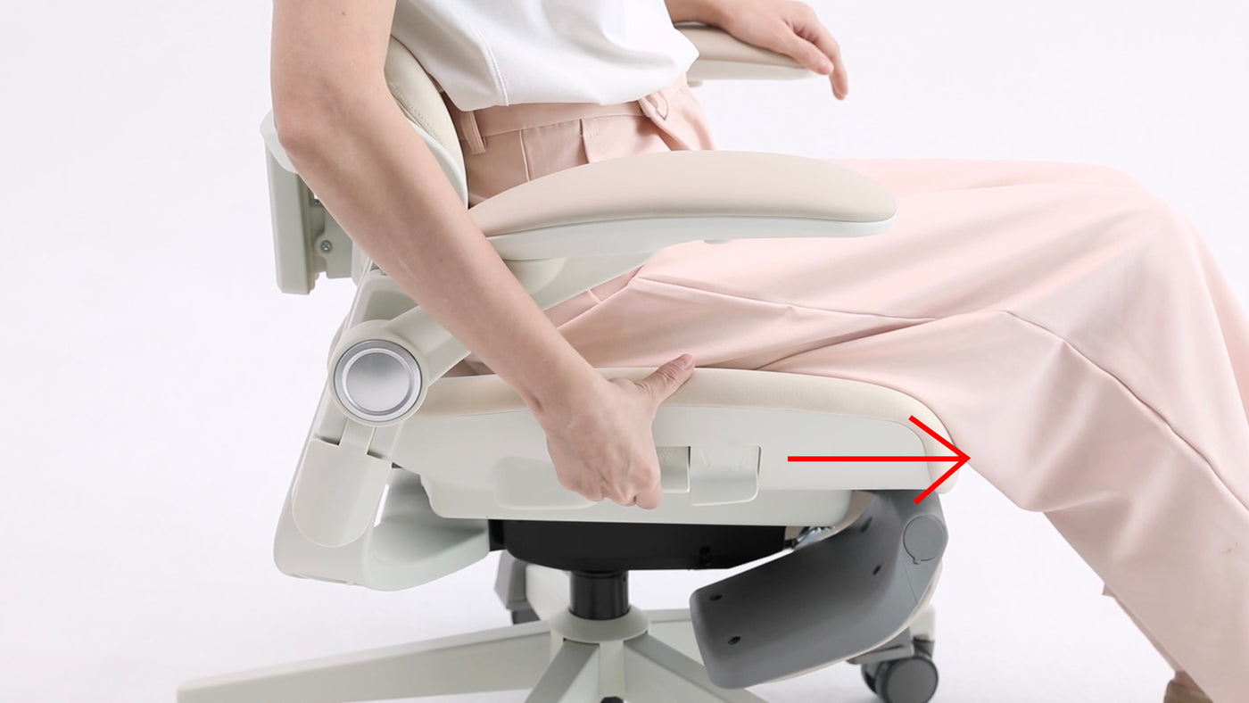 Seat depth adjustment demonstration