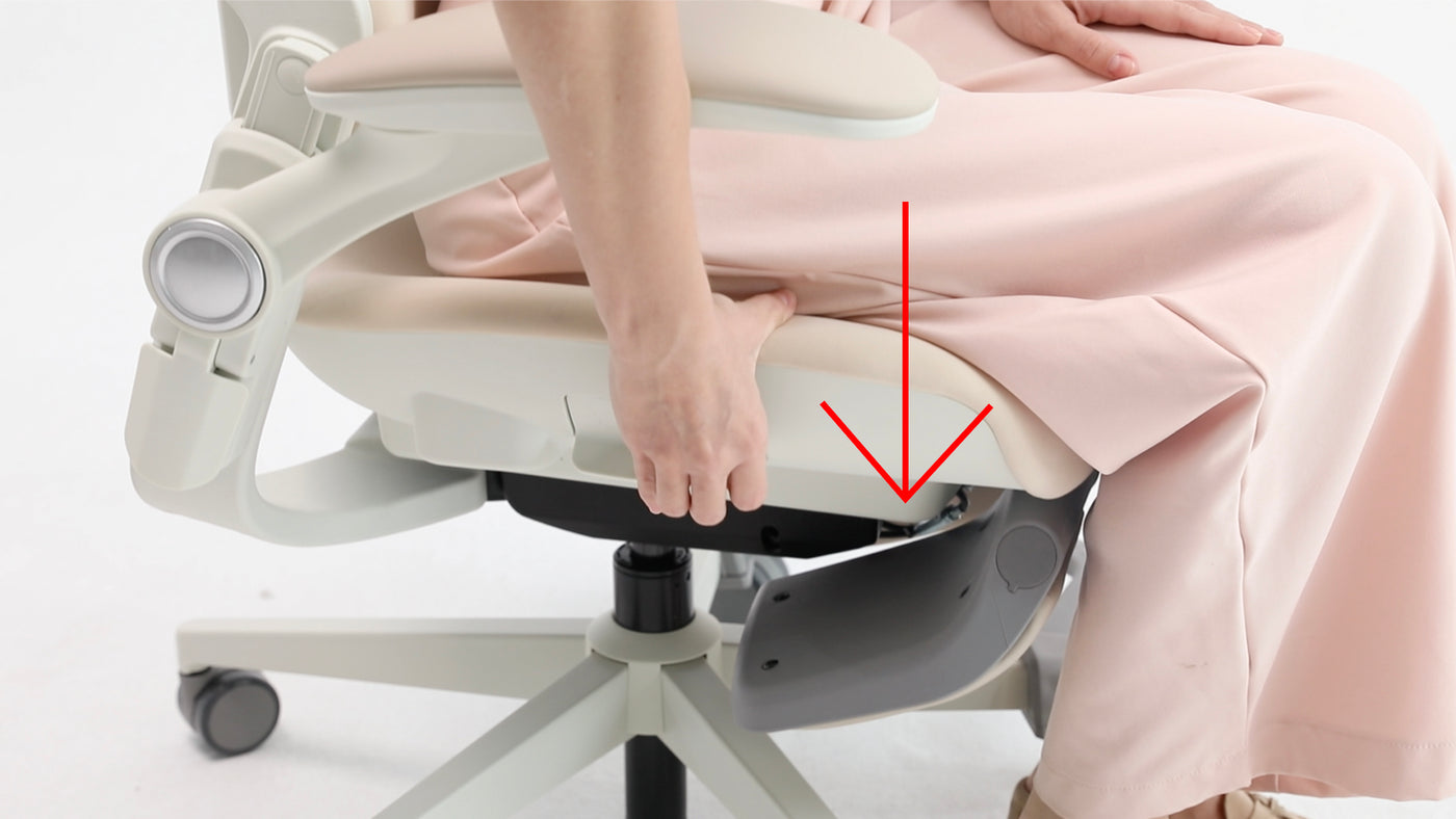 Seat height adjustment demonstration
