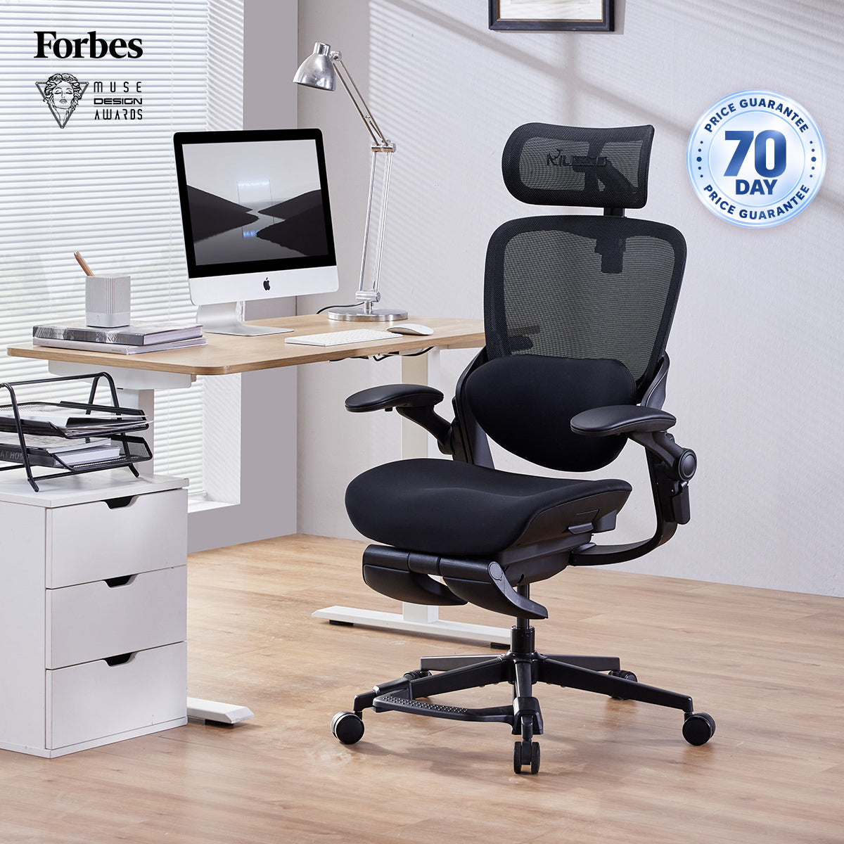 Musso E80 Muse FemmePostuur Ergonomische Bureaustoel